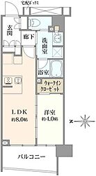 プラウド銀座一丁目 1LDKの間取図画像