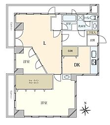 サンローズ原宿 2LDKの間取図画像