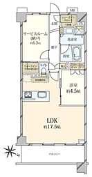 プロスタイル学芸大学 1SLDKの間取り