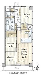 間取図画像 3LDK