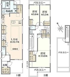 板橋区常盤台1丁目新築戸建　B号棟