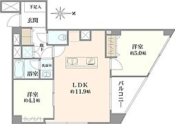 間取図画像 2LDK