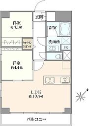 東建池袋要町マンション 3LDKの間取図画像