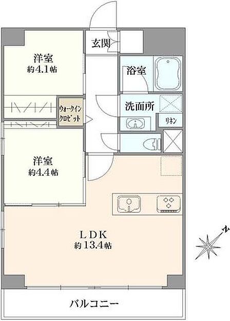 3LDK 間取り