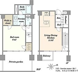 間取図画像 1LDK