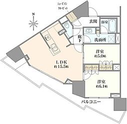 間取図画像 2LDK