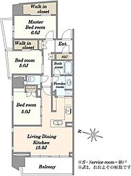 間取図画像 3LDK