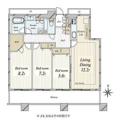 東京シーサウスブランファーレ 3LDKの間取図画像