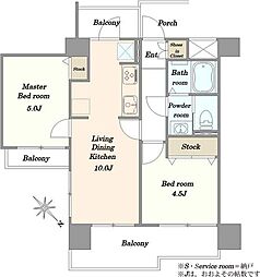 間取図画像 2LDK