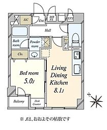 ダイアパレス飯田橋II 1LDKの間取り