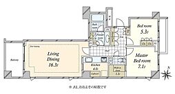 間取図画像 2LDK