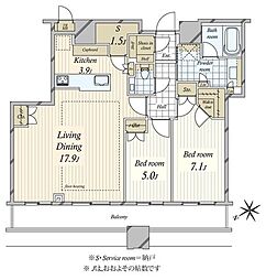 間取図画像 2SLDK