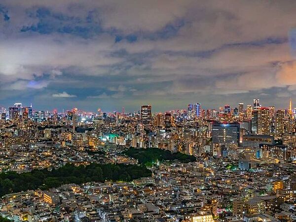 夜景・ズームあり・東京タワー、港区方面
