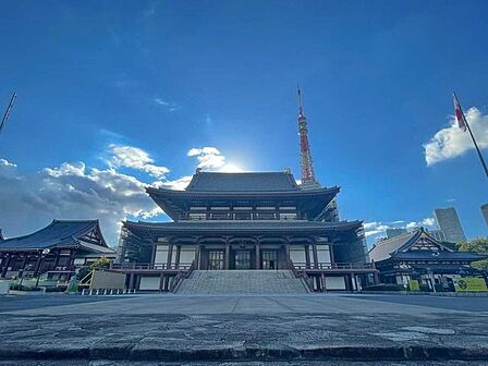 増上寺 1700m