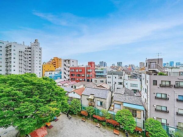 共用廊下からの眺望