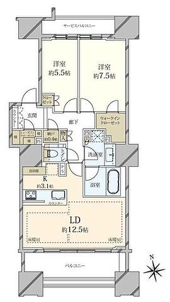 間取りを拡大表示