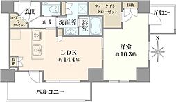 アクシア麻布 1LDKの間取図画像