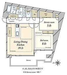 間取図画像 1SLDK
