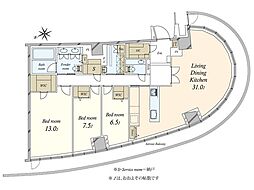 間取図画像 3LDK