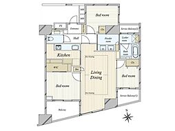 間取図画像 3LDK