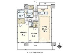 間取図画像 2LDK