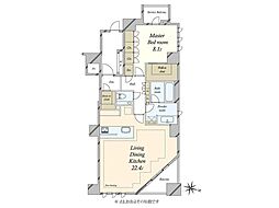 サンウッド青山 1LDKの間取図画像