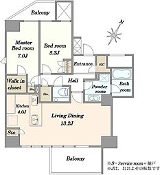 間取図画像 2SLDK