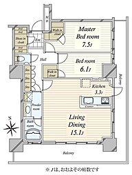 間取図画像 2LDK