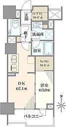 アトラス北品川 1DKの間取図画像