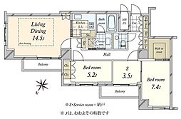 間取図画像 2SLDK