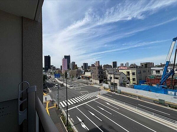 バルコニーから