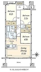 間取図画像 3LDK