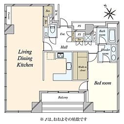 間取図画像 1LDK