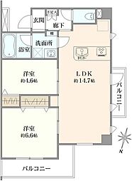 間取図画像 2LDK