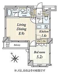 間取図画像 1LDK