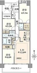 ファミールグラン高井戸デュープレックス 3LDKの間取図画像