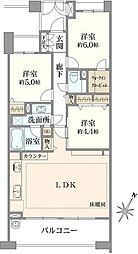 ライオンズステージ下高井戸 3LDKの間取図画像