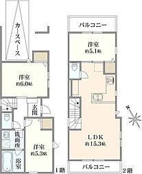 杉並区成田東2丁目新築戸建 A号棟