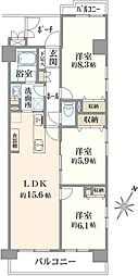 藤和シティホームズ西小岩 3SLDKの間取図画像