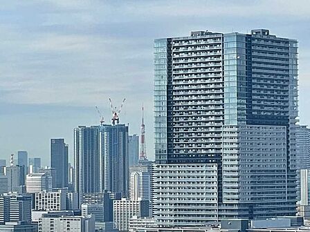 東京タワーを望む※ズームあり