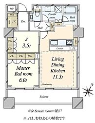 間取図画像 1SLDK