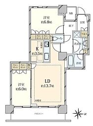 間取図画像 2LDK