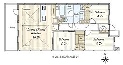 間取図画像 3LDK