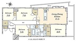 間取図画像 4LDK
