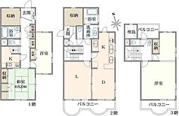 代田リハイム 4LDKの間取図画像