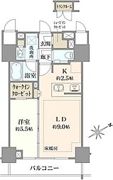 ダイレクトタワー池袋要町 1LDKの間取図画像