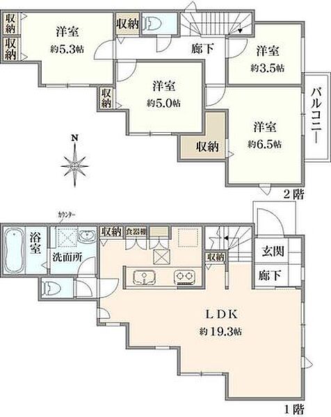 間取りを拡大表示