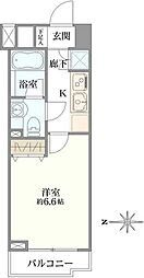 ファーストリアルタワー新宿 1Kの間取図画像