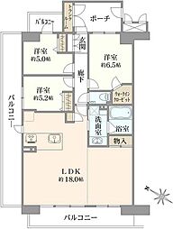 モア・クレスト赤羽公園サンジェルム 3LDKの間取図画像