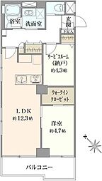 シンハイム東十条 1SLDKの間取り